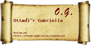 Ottmár Gabriella névjegykártya